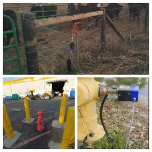 Collage of images showing different types of water lines for plastic water line locating