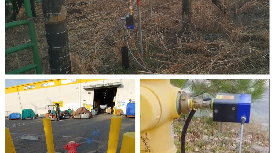 Collage of images showing different types of water lines for plastic water line locating